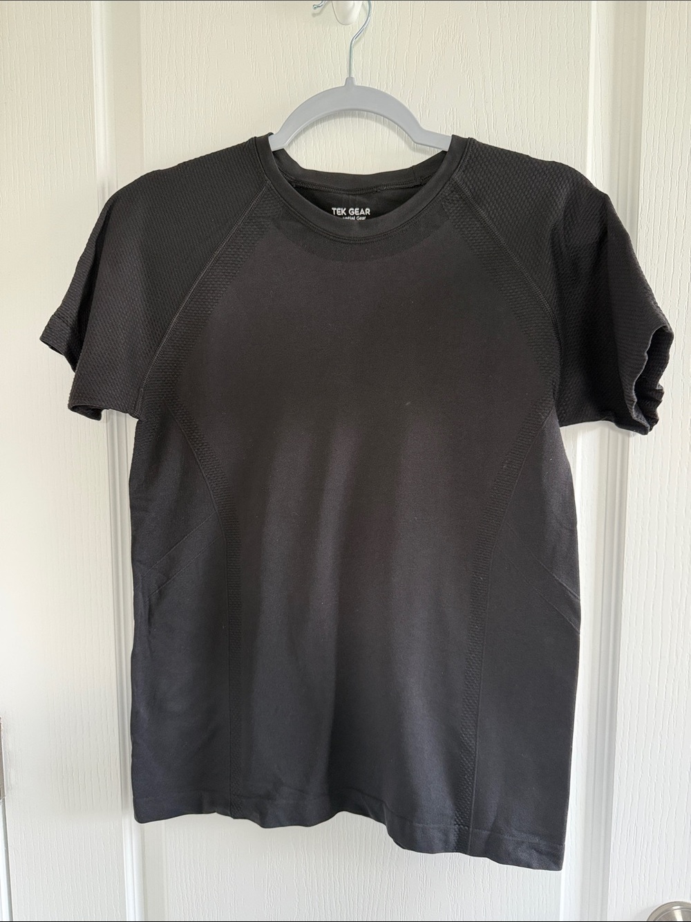 Tek Gear Black Short Sleeve Athletic Crew Neck Top XL